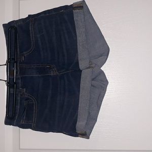Aeropostle dark blue high rise jean shorts